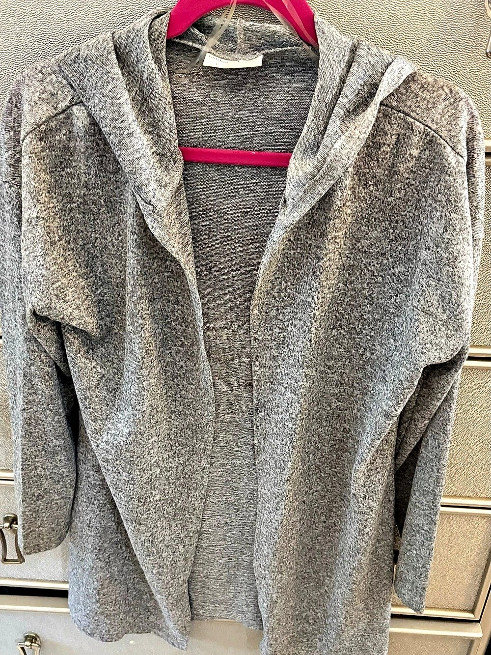bobbie brooks Cowl Neck Tunic Gray Large Like New